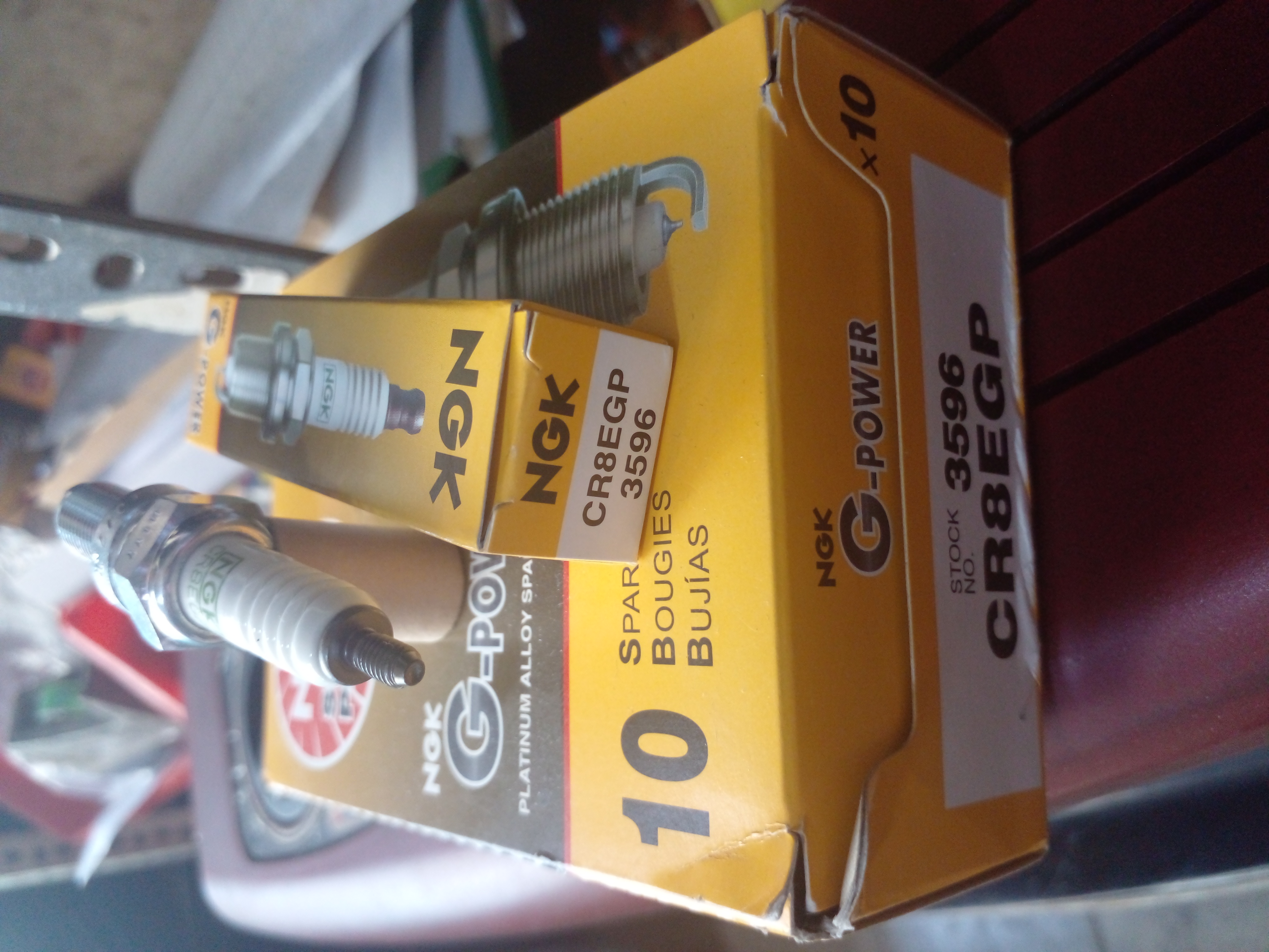 شمع سوزنی موتورسیکلت انجیکا پلاتینیوم موتور پولسار کد 3596CR8EGP