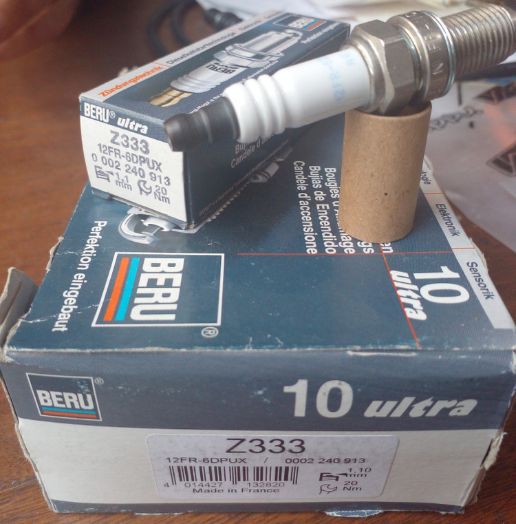 شمع اتومبیل BERU پایه کوتاه رزوه ۱۲ سوزنی پلاتینیوم